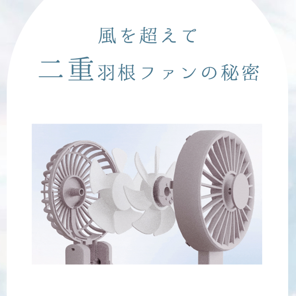 ハンディファン 携帯扇風機（F16）