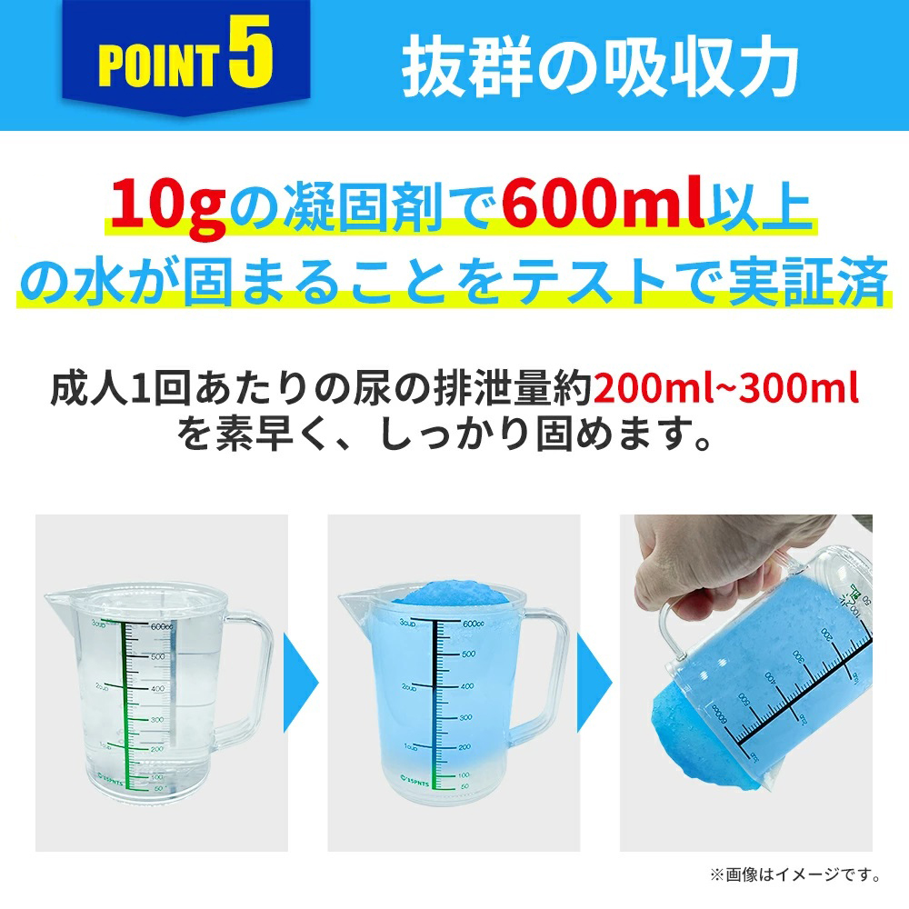 非常用簡易トイレ専用凝固剤